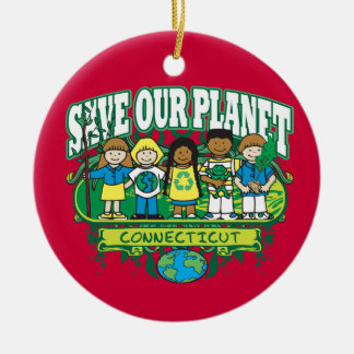 Earth Kids Connecticut Ceramic Tree Decoration