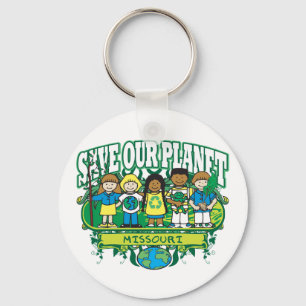 Earth Kids Missouri Key Ring