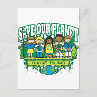 Earth Kids Rhode Island Postcard