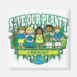 Earth Kids Vermont Magnet