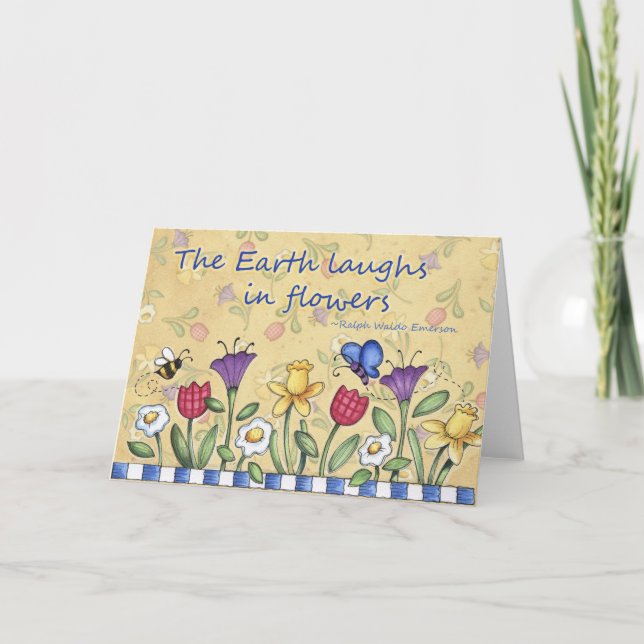 Earth Laughs - Greeting Card (Front)