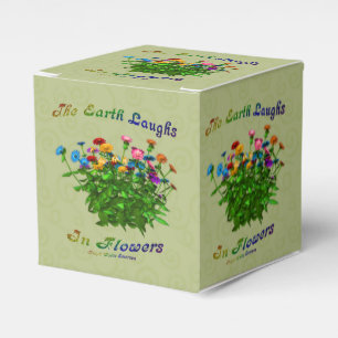 Earth Laughs In Flowers Inspirational  Favour Box