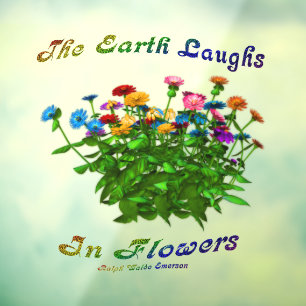 Earth Laughs In Flowers Inspirational Quote