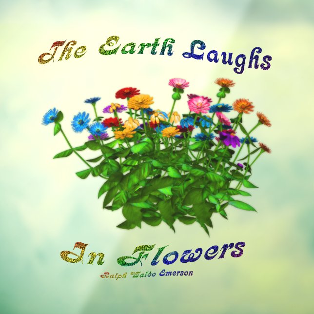 Earth Laughs In Flowers Inspirational Quote (Sheet 3)