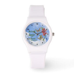 Earth Laughs In Flowers Sweet Pea Inspirational Watch