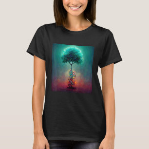 Earth Life Genetics Biologist Science DNA Tree T-Shirt