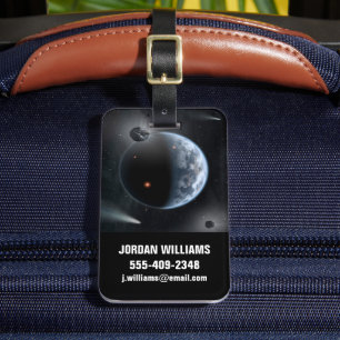 Earth-Like Planet With Oceans Coating Its Surface. Luggage Tag
