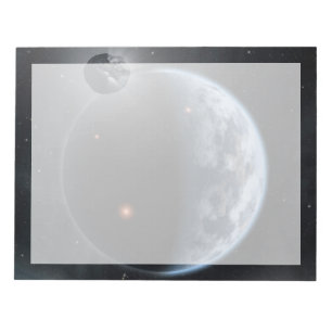 Earth-Like Planet With Oceans Coating Its Surface. Notepad