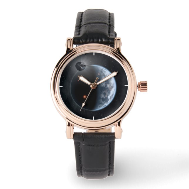 Earth-Like Planet With Oceans Coating Its Surface. Watch (Front)