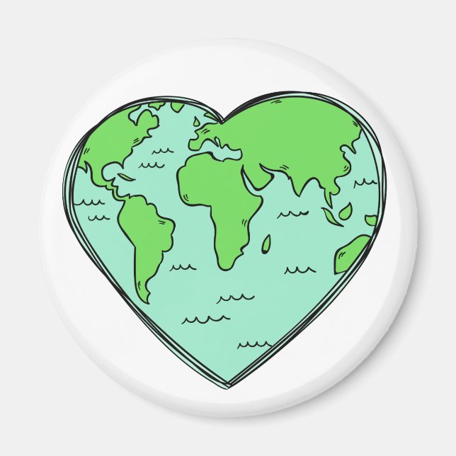 Earth Love custom colour magnets (Front)