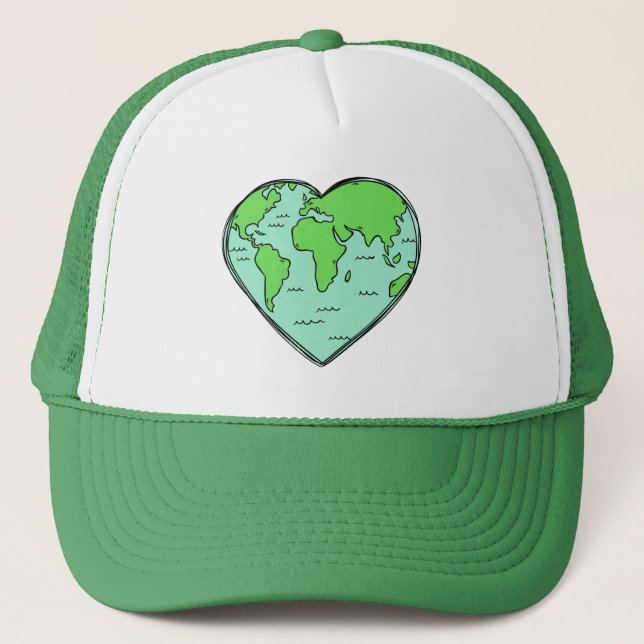 Earth Love trucker hats (Front)