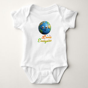 Earth Loves Everyone Baby Bodysuit