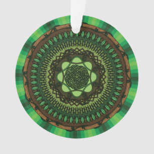 Earth Mandala Acrylic Ornament