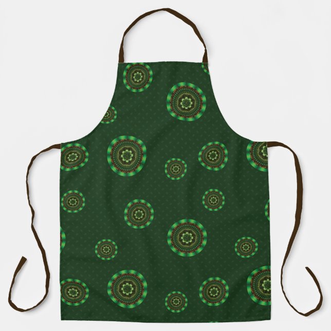 Earth Mandala All-Over Print Apron (Front)