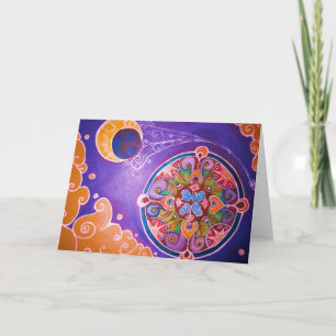 Earth Mandala Greeting Card