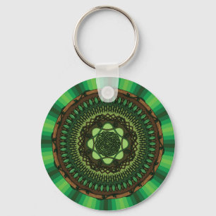 Earth Mandala Keychain