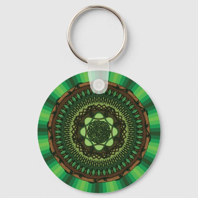 Earth Mandala Keychain (Front)