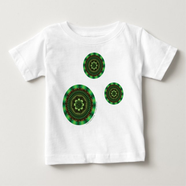 Earth Mandala Kid's and Baby Light Shirt (Front)