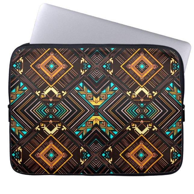 Earth Mandala Laptop Sleeve (Front)