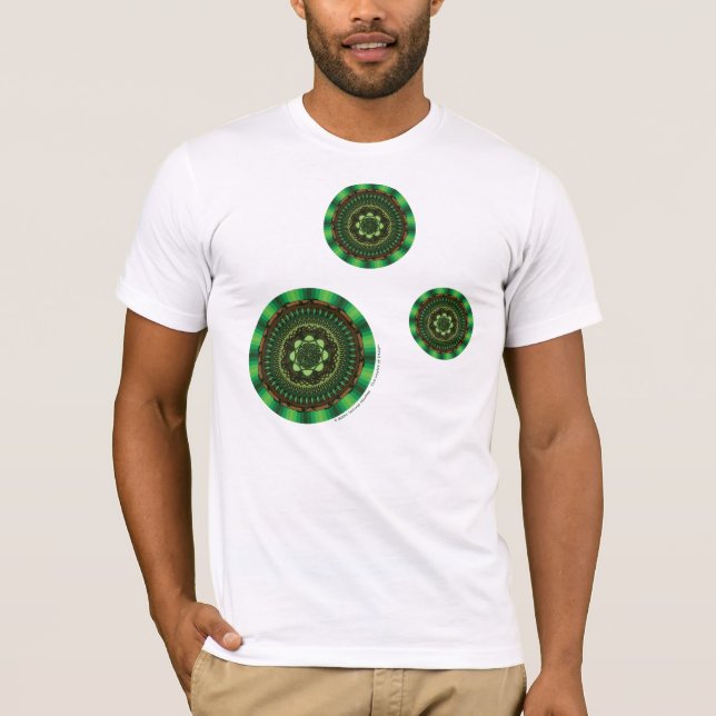 Earth Mandala Men's Light Shirt (Front)