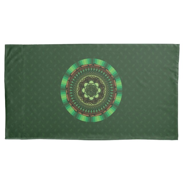 Earth Mandala Pillow Case (Front)