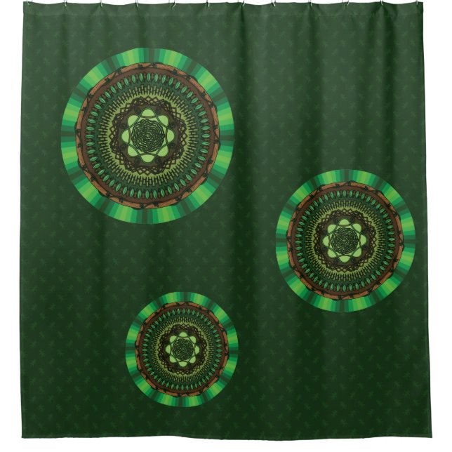 Earth Mandala Shower Curtain (Front)