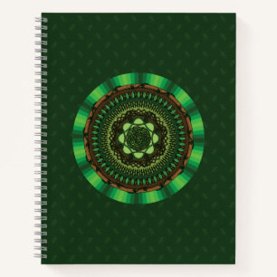 Earth Mandala Spiral Notebook