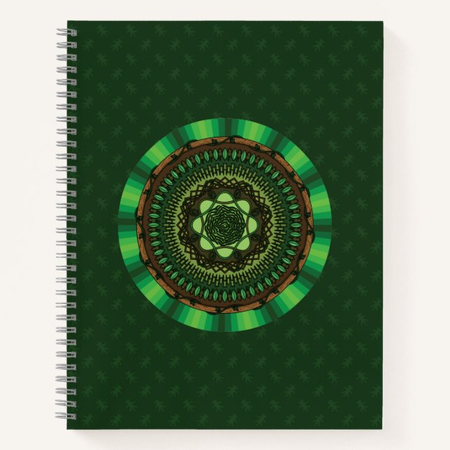 Earth Mandala Spiral Notebook (Front)