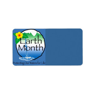 Earth Month Address Label