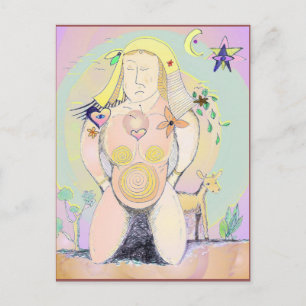 Earth Mother Art Postcard