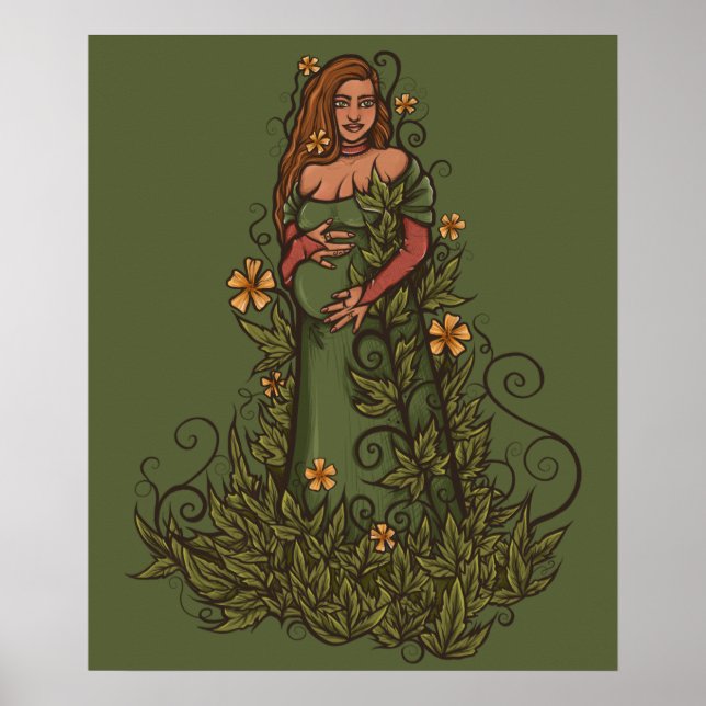 Earth Mother Goddess Druid Poster (Front)