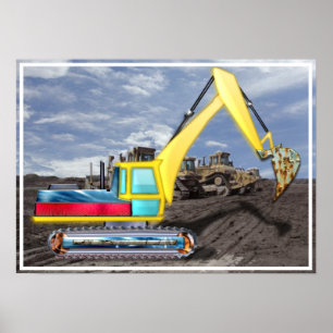 Earth Mover Moving Earth Poster