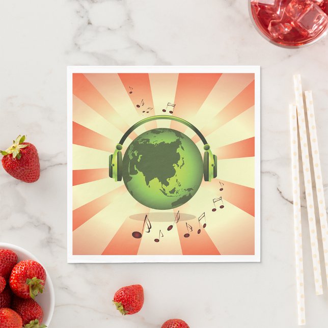 Earth Music Paper Napkins (Creator Uploaded)