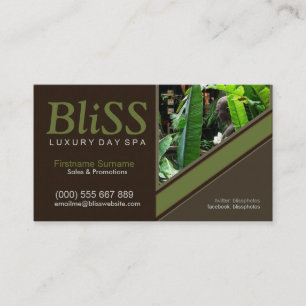 Earth Nature Spa Health Resort template (Version2) Business Card