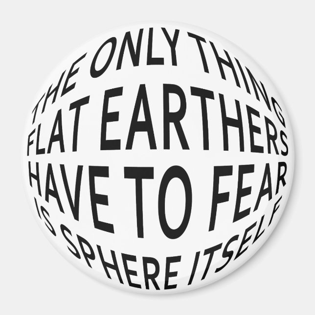 Earth Not Flat Magnet (Front)