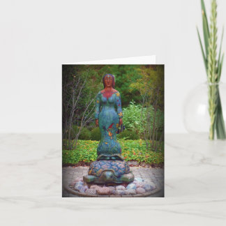 earth on a turtles back card