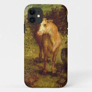 Earth or The Earthly Paradise, detail of a cow, po iPhone 11 Case
