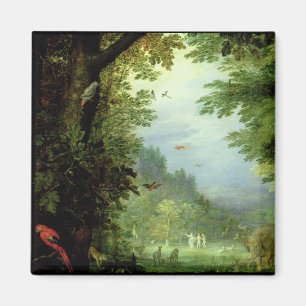 Earth or The Earthly Paradise, detail of Adam and Magnet