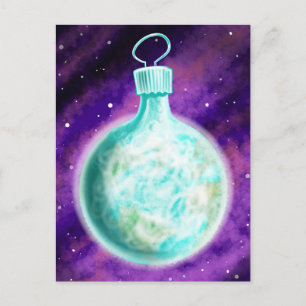 Earth ornament postcard plain