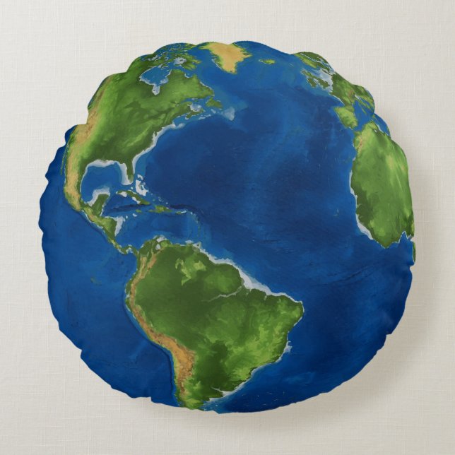 Earth Our Planet Round Cushion (Front)