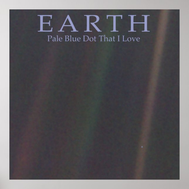 EARTH PALE BLUE DOT POSTER (Front)