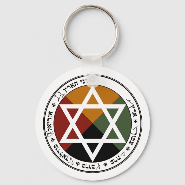 'Earth Pentacle' Key Ring (Front)