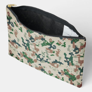 Earth Pixel Woodland  Accessory Pouch
