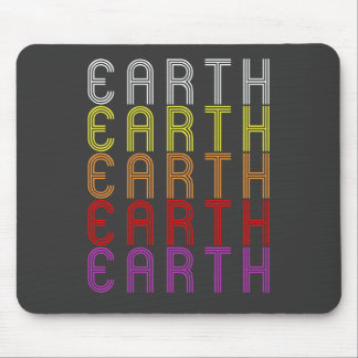 Earth Planet Retro Vintage Astronomy T-Shirt Mouse Pad