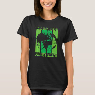 Earth Planet Safe Globe Vegan Vegetarian Mother Be T-Shirt