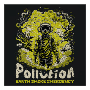 Earth Pollution Emergency Poster