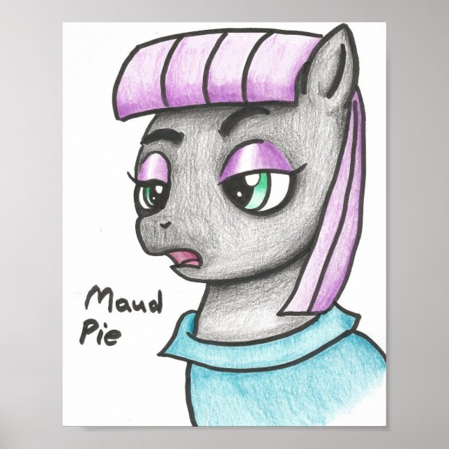 Earth Pony Maud Pie - Pinkie Pie's Sister Poster (Front)