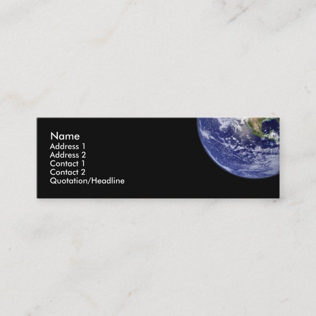 Earth Profile Card (Front)