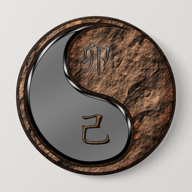 Earth Rabbit 10 Cm Round Badge (Front)