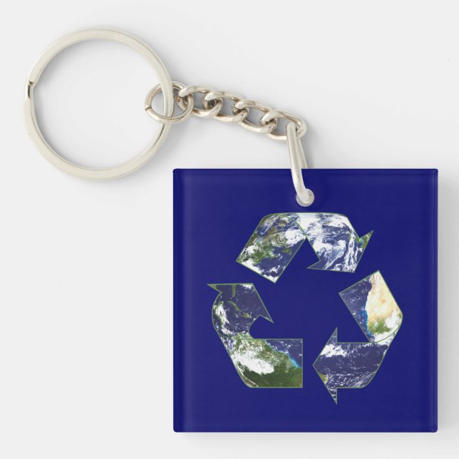 Earth - Recycling Key Ring (Front)